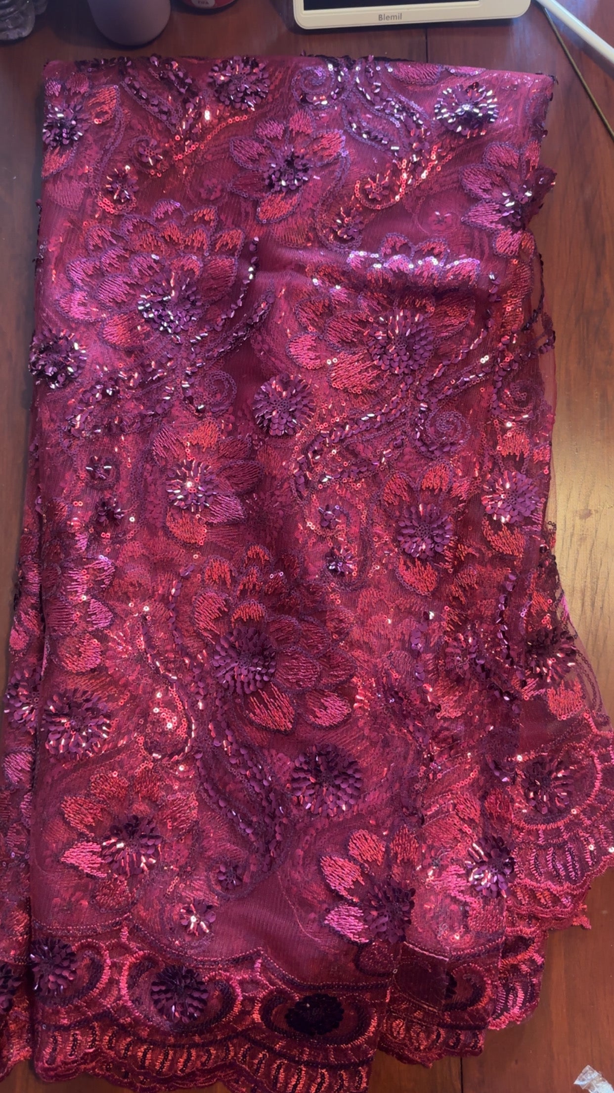 Red sequence Table Cloth