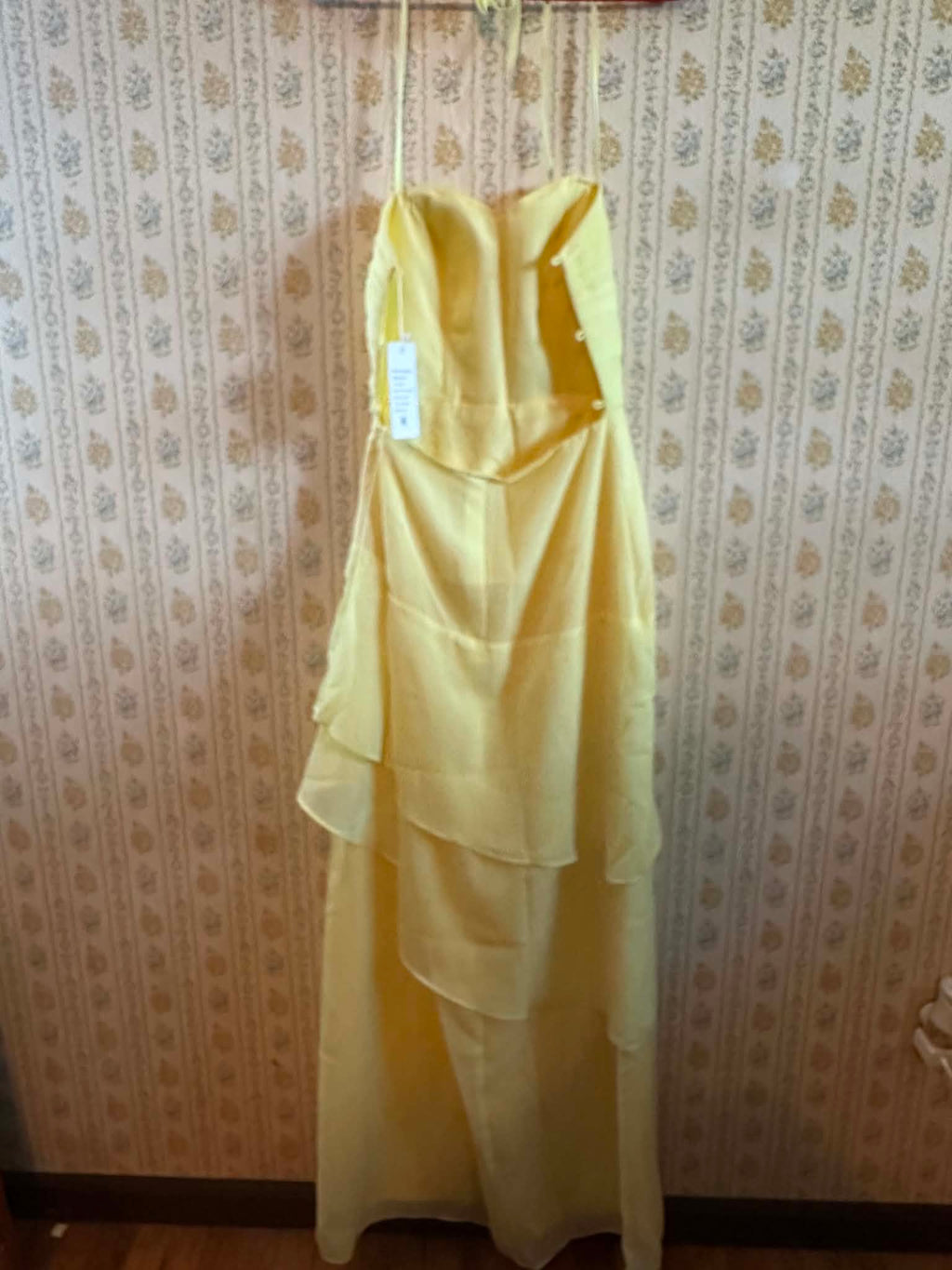 Pale yellow dress