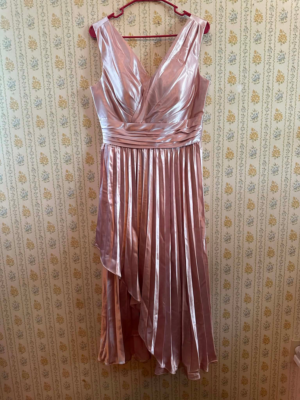 Metallic pink dress