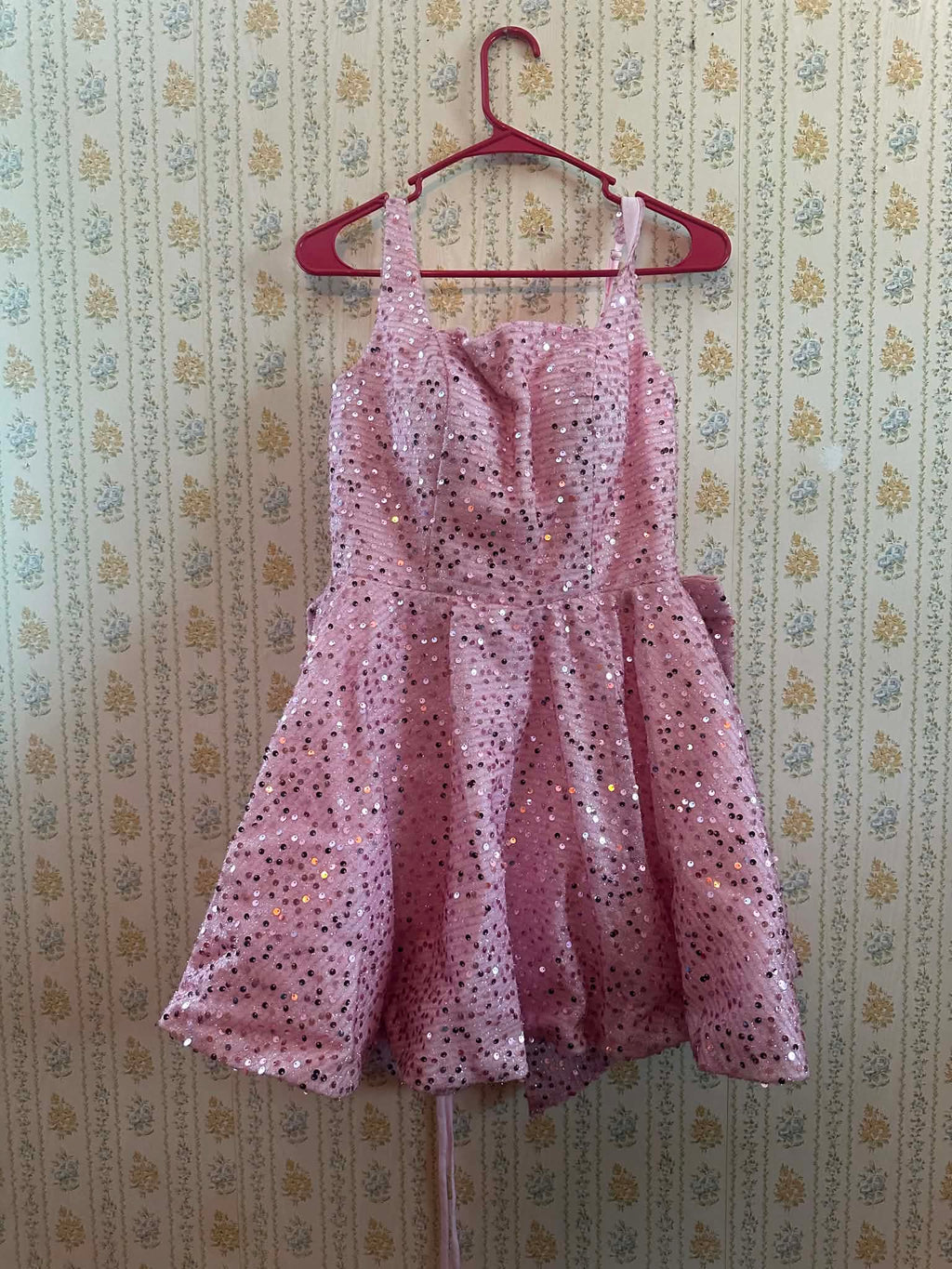 Pink Babydoll sequence with detachable bow