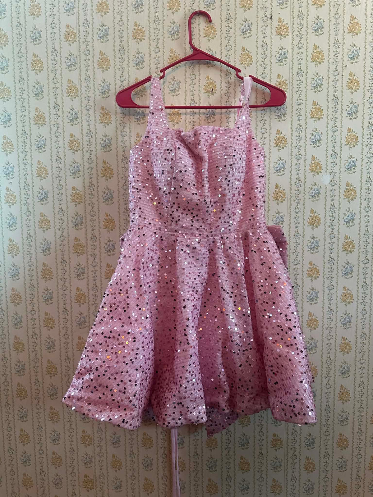 Pink Babydoll sequence with detachable bow