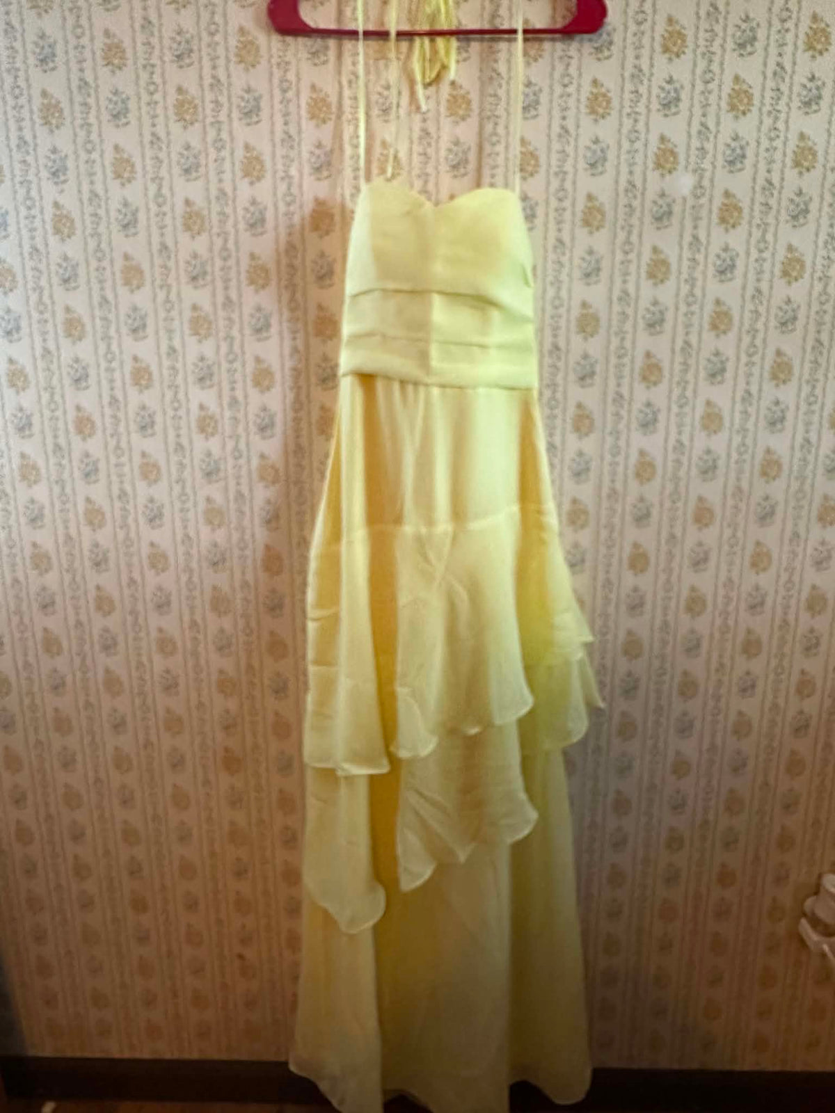 Pale yellow dress