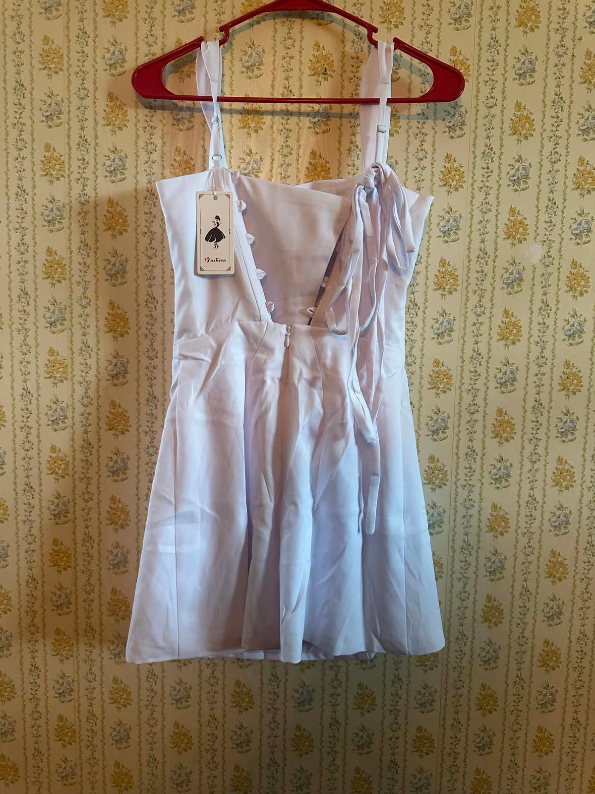 White short maxi dress