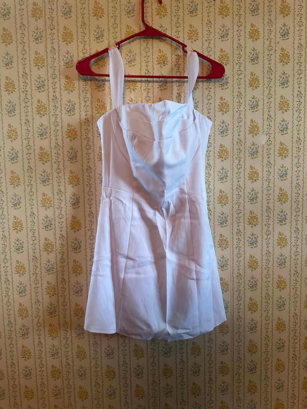 White short maxi dress