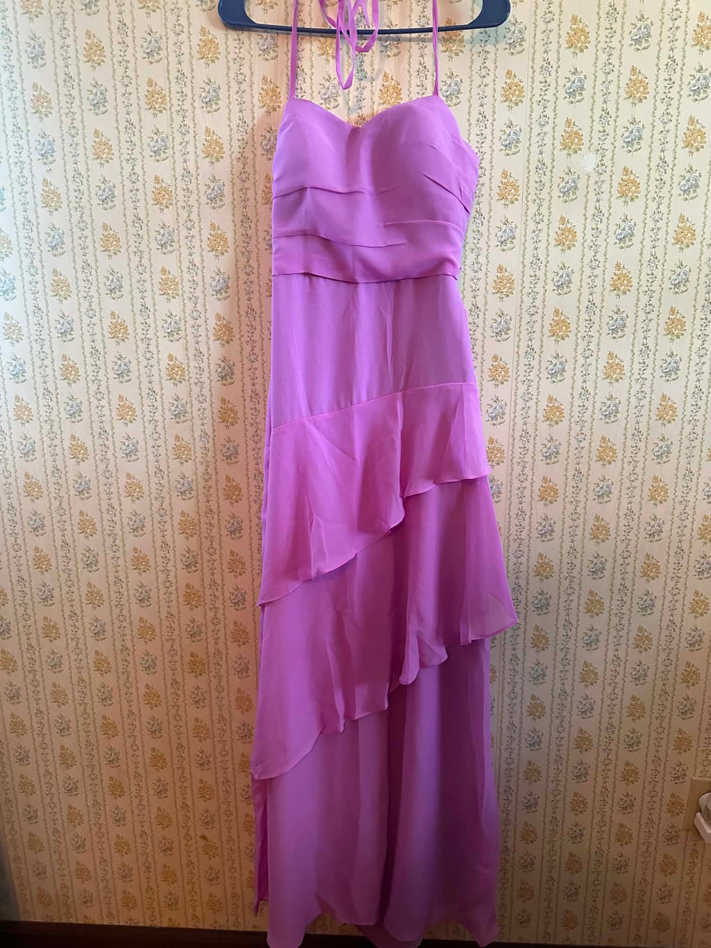 Bright pink maxi dress